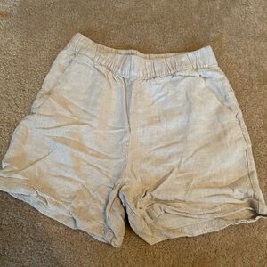 3/$10 High Rise Linen Shorts